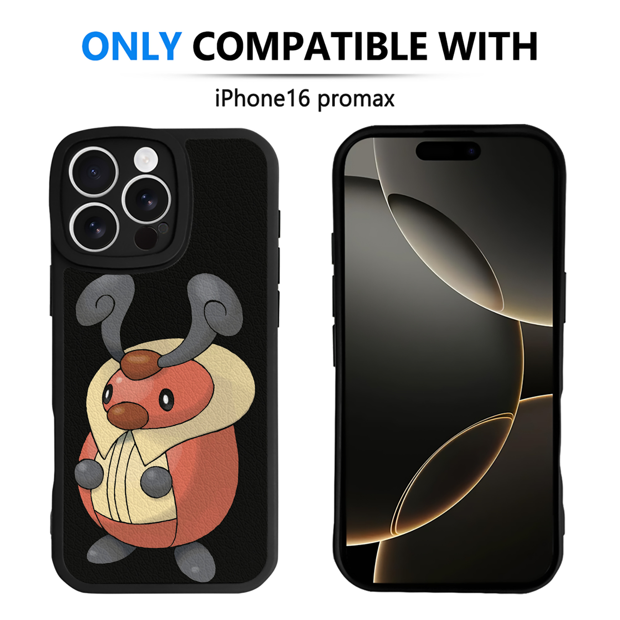 （画像用） ポケットモンスター Pokémon 【iPhone 16シリーズ対応】シリコンスマホケース（レザー調） 材質：シリコン